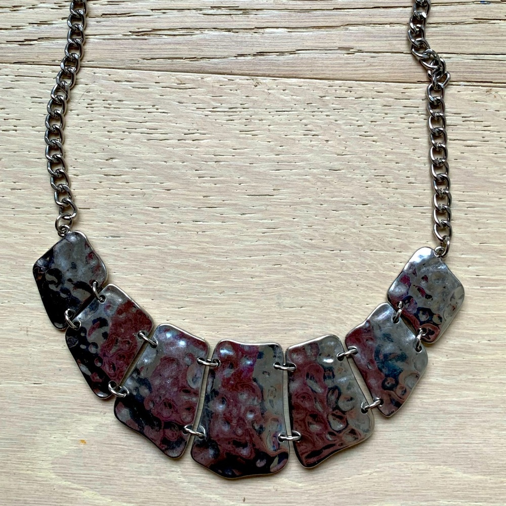 Textured Metal Necklace